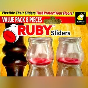 Ruby Sliders Flexible Chair Sliders NEW in Sealed Package As Seen on TV